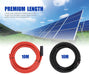 2x 10m Extension Cable Wire Connectors Solar Panel to regulator Cable 4mm2 - Battery Mate