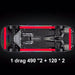 2X 120CM+ 2X 150CM RGB LED Underglow body Neon Light Kit App Under Car Tube Strip - Battery Mate
