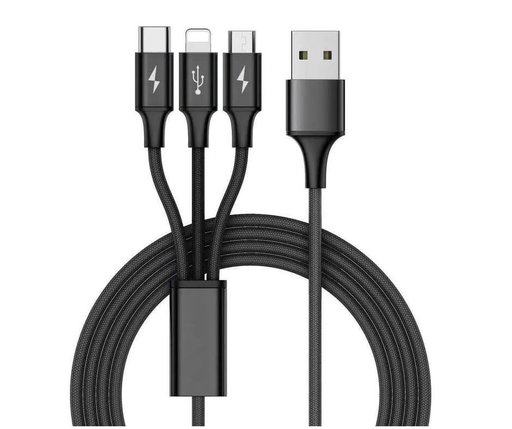 3 in 1 Multi USB Charger Charging Cable Cord For USB TYPE C Android Micro - Battery Mate