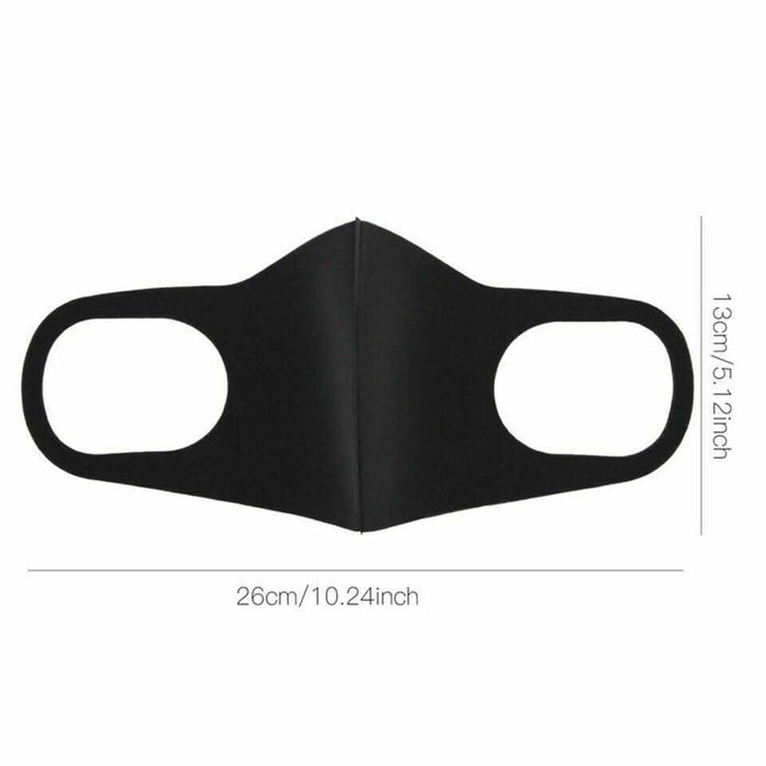 [3 Pack] Face Masks (Black) | Reusable Washable - Battery Mate