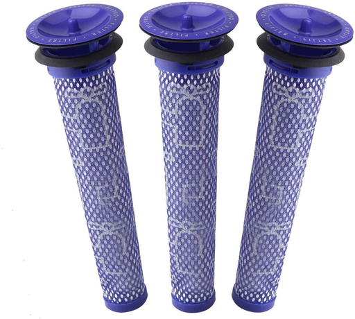 [3 Pack] Pre-Filters for DYSON V6, V7, V8, DC58, DC59, DC61, DC62 Stick Vacuum - Battery Mate