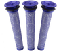 [3 Pack] Pre-Filters for DYSON V6, V7, V8, DC58, DC59, DC61, DC62 Stick Vacuum - Battery Mate