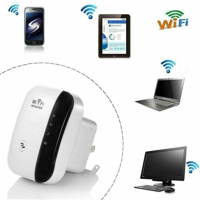 300Mbps Wifi Extender Repeater Range Booster AP Router AU Wireless-N 802.11 - Battery Mate