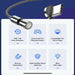 360° Fast Charge USB-C Magnetic Cable Data Charger For Samsung Fold 4 3 S22 S21 Pixel 7 6 5 - Battery Mate