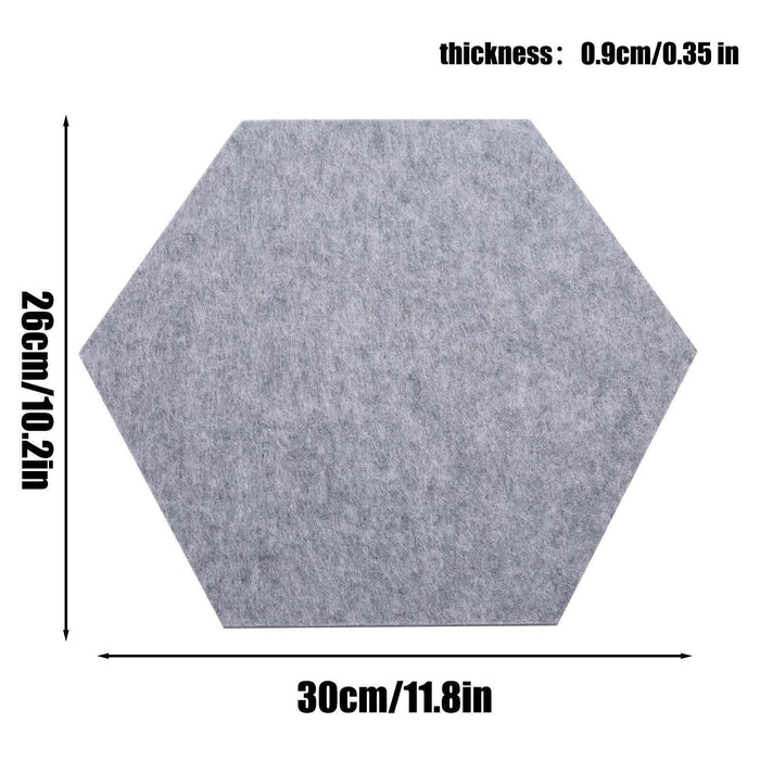 36PCS Hexagon Acoustic Foam Panels Sound Absorbing Wall Proof Noises Tiles I2M9 - Battery Mate