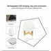 3D Magical Moon Lamp USB LED Night Light Moonlight Touch Sensor 16Colors - Battery Mate