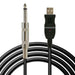 3M Guitar Bass 1/4'' USB to 6.3mm Jack Link Connection Instrument Adapter - Battery Mate