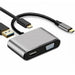 4 In 1 USB C Type-C To HDMI 4K VGA USB3.0 PD Video Adapter for MacBook/Phone - Battery Mate