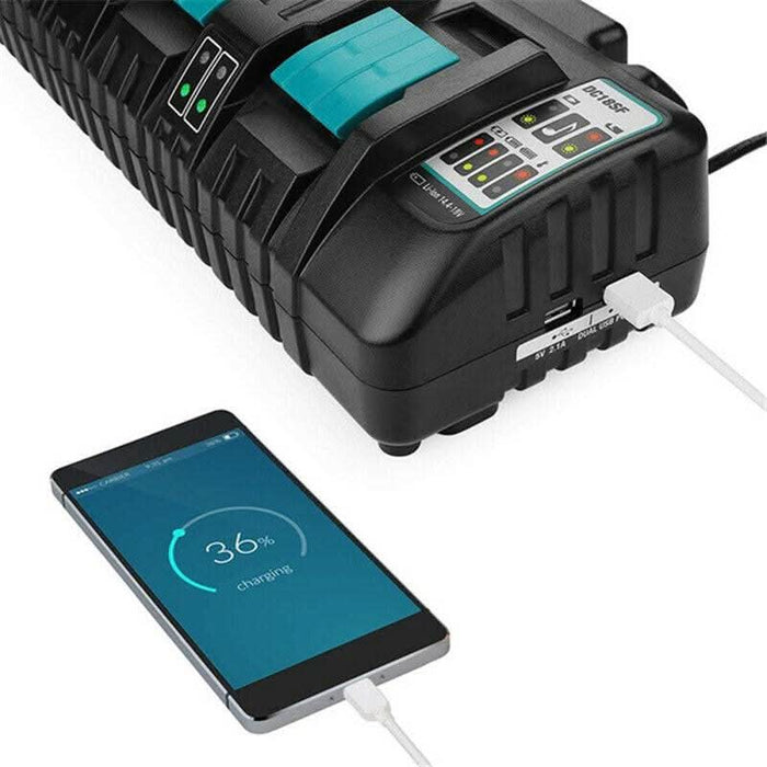 4 Port 18V Rapid Charger DC18SF for Makita 14.4V 18V Battery