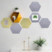 48PCS Hexagon Acoustic Foam Panels Sound Absorbing Wall Proof Noises Tiles I2M9 - Battery Mate