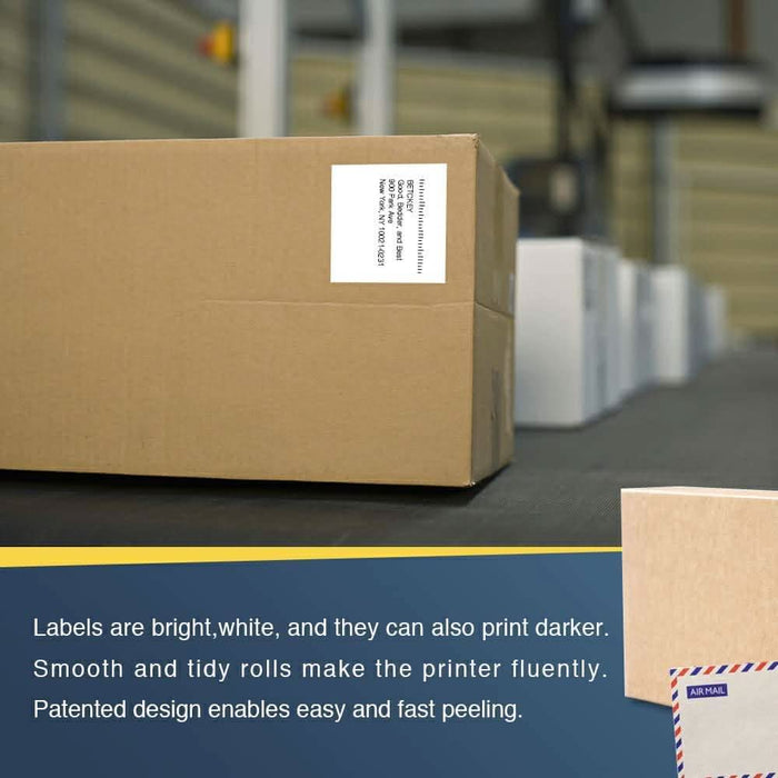 5 Rolls | Compatible Brother DK-22205 62mm x 30.48m(2-3/7" x 100') Continuous Length Paper Tape Labels With Out Cartridge - Battery Mate