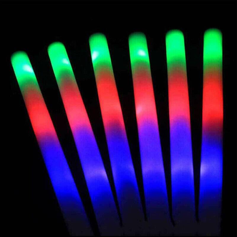 Rave Glow Sticks  LED Foam Soft Batons - Rave Mates