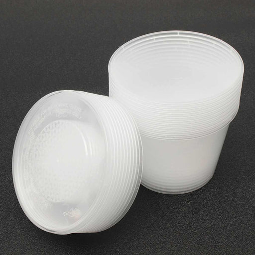 500ml | 100pcs Take away Containers Takeaway Food Plastic Lids - Battery Mate