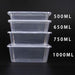 500ml (Small) | 100 Pack Food Containers Takeaway Storage Box - Battery Mate