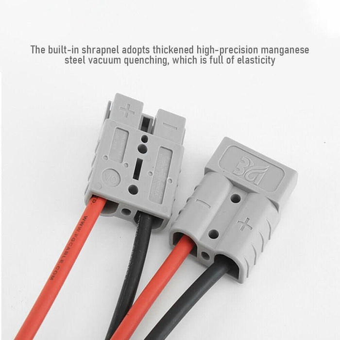 50Amp Anderson Plug Connector 6mm Double Y Adaptor 1 to 2 Automotive Cable - Battery Mate