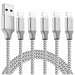 5x Fast Charging + Sync Cable Charger Compatible iPhone 14 13 12 11 7 8 Plus X XS MAX XR SE iPad - Battery Mate