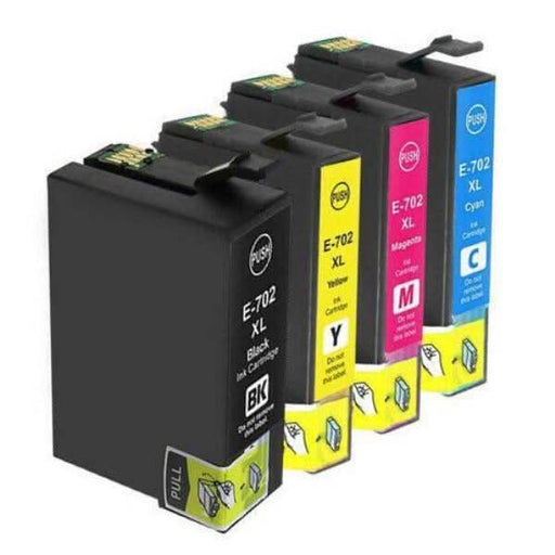 5x Generic 702XL 702 XL Ink Cartridge For Epson Workforce WF3720 WF3725 WF3730 - Battery Mate