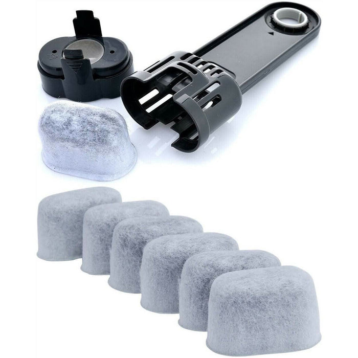 6 Pack | Water Filters for Breville Oracle BES980 (Batch 1751 & earlier) Coffee Machine - Battery Mate