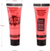 6 Tubes 25ml Art Body Paint Glow inLight Face & Body Paint with 6 Colors Glow Blacklight Neon Fluorescent for Party Clubbing Festival Halloween Makeup - Battery Mate