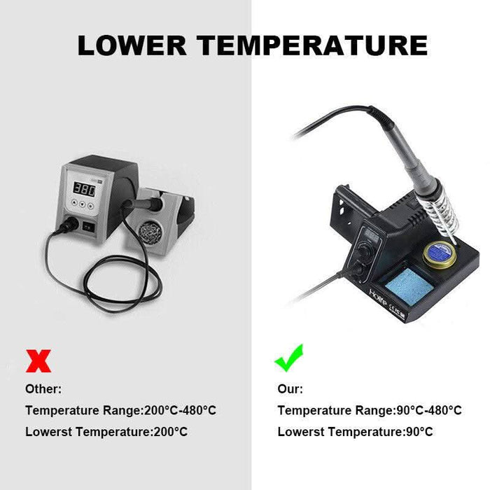 60W Soldering Iron Solder Rework Station Variable Temperature LED Display - Battery Mate