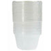 70ml | 100pcs Take away Containers Takeaway Food Plastic Lids Bulk - Battery Mate