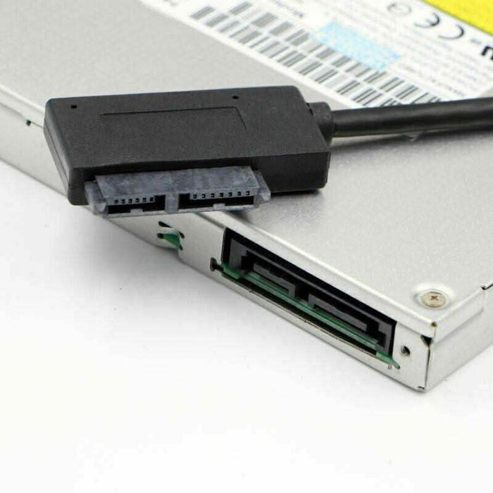 Conector Dvd 7+6 13Pin Slim SATA to USB CD DVD Rom Optical Hard Drive Cable Adapter ...