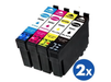 8 Pack Compatible Epson 212XL (C13T02X192-C13T02X492) High Yield Ink Cartridges Combo [2BK,2C,2M,2Y] - Battery Mate