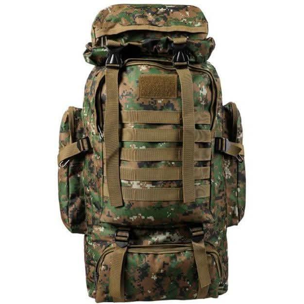 80L Military Tactical Backpack Rucksack Hiking Camping Outdoor Trekkin ...