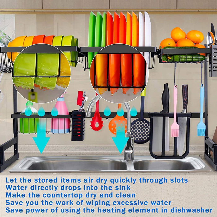 Over The Sink Dish Drying Rack (85cm) – Limitless