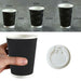 8oz (Small) 50pcs Disposable Coffee Cups Bulk Takeaway Paper Triple Wall Take Away - Battery Mate