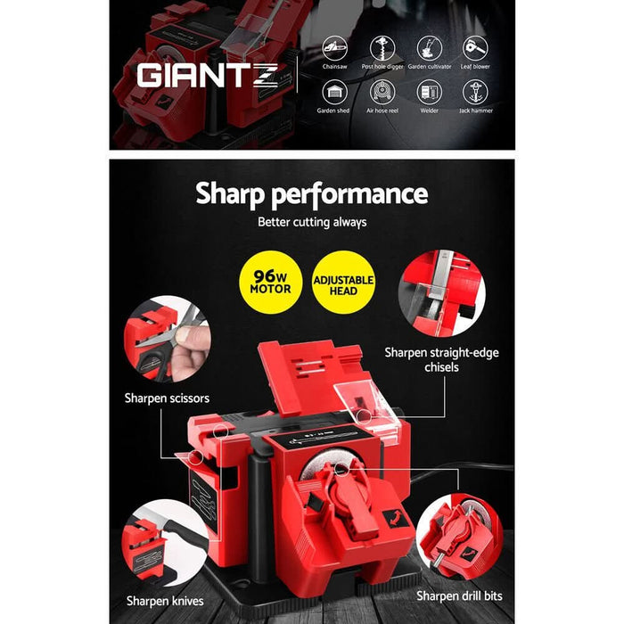 96W Electric Multi Tool Sharpener Drill Bit Knife Scissors Chisel Plan ...
