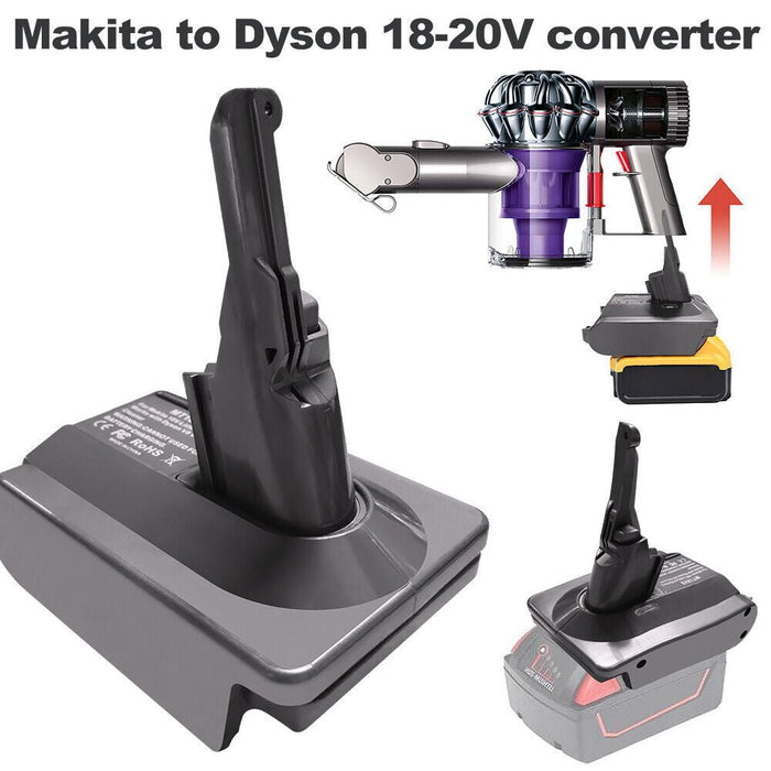 Adapter For Makita 18V Battery Converter To For Dyson V6 Vacuum Cleane —  Battery Mate