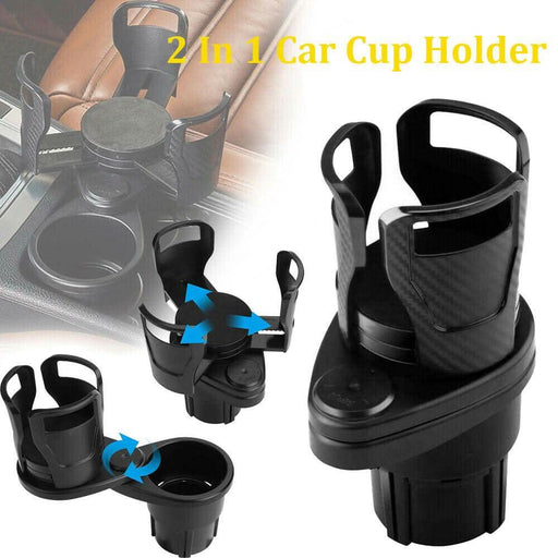 Adjustable 2in1 Car Seat Cup Holder Bottle Drink Coffee Storage Water Bottle AU - Battery Mate