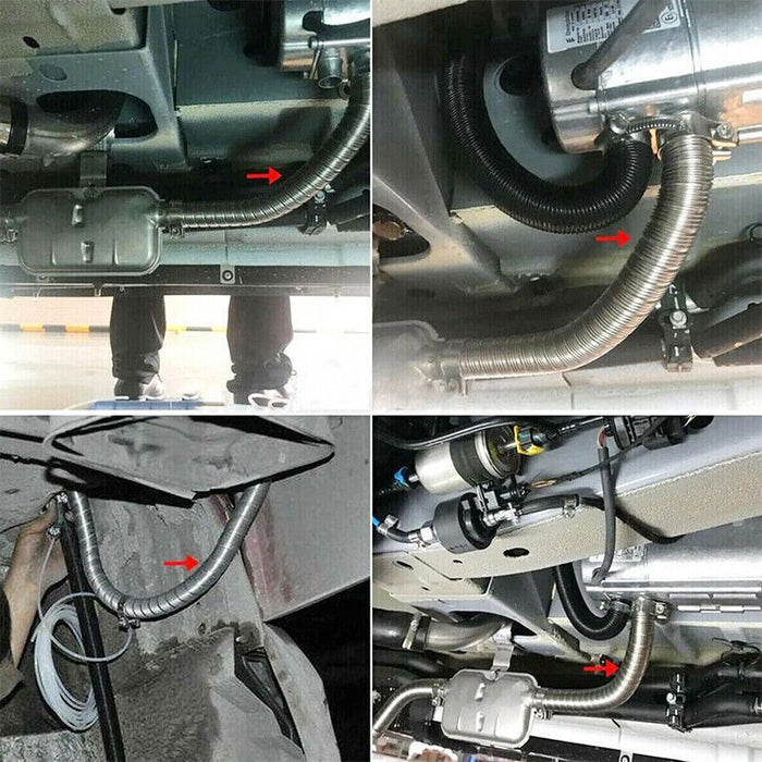 Air Diesel Heater Car Parking Exhaust Pipe Hose + 24mm Silencer