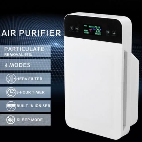 Air Purifier HEPA Filter PM2.5 Smoke Dust Germ Odor Cleaner Remote Control AU - Battery Mate