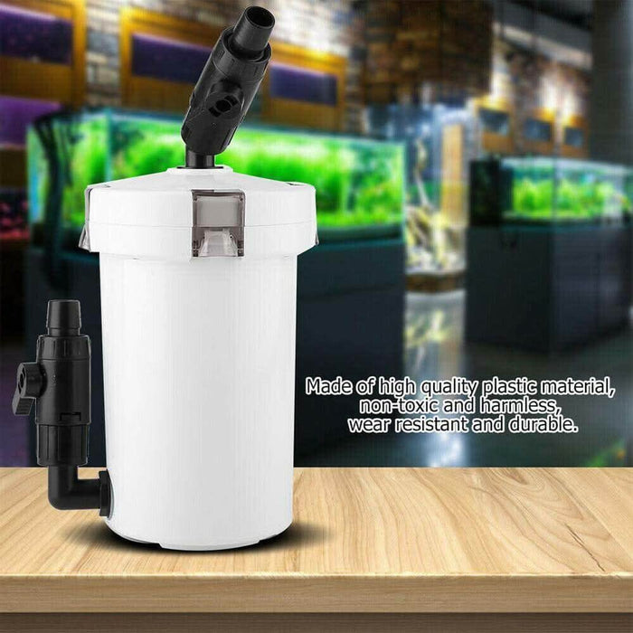 Aquarium External Canister Filter Aqua Fish Water Tank Sponge Pond 400L/H - Battery Mate