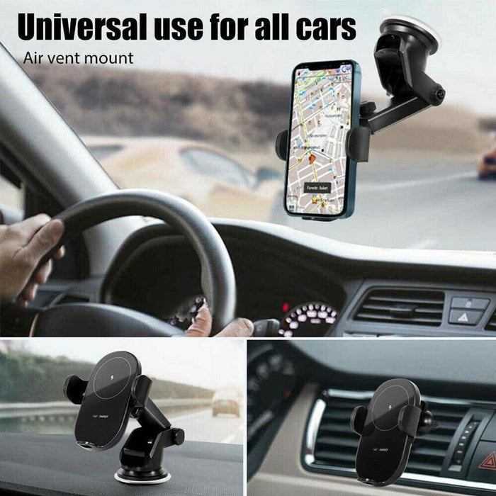 Automatic Clamping Wireless Car Charging Charger Mount Air Vent Phone Holder - Battery Mate