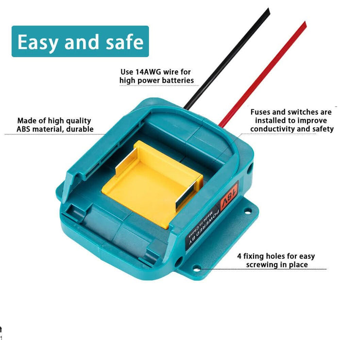Makita battery online plug adapter
