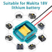 Battery Holder Power Mount Connector Adapter For makita 18V Dock with Wires Kit - Battery Mate