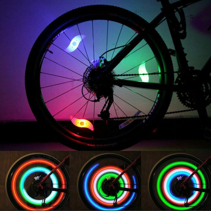 Bike Bicycle Cycling Spoke Wire Tire Tyre Wheel LED Flash Light Lamp 3 Modes AU - Battery Mate