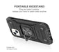 Black Shockproof Ring Case Stand Cover for iPhone 11 - Battery Mate