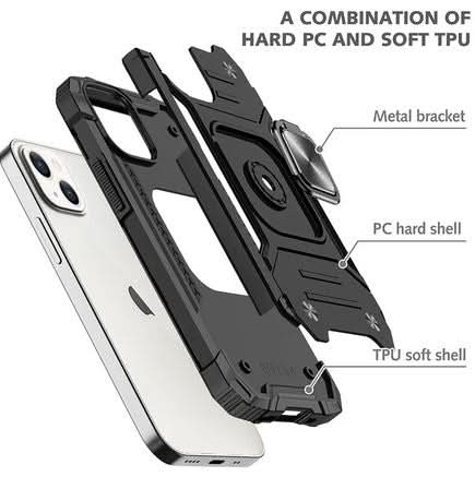 Black Shockproof Ring Case Stand Cover for iPhone 11 - Battery Mate