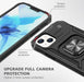 Black Shockproof Ring Case Stand Cover for iPhone 14 ProMax - Battery Mate