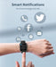 Black Smart Watch for Women Men Bluetooth Call Voice/Dial, 1.7'' DIY Full Touch Screen Fitness Tracker with Heart Rate Sleep Monitor Pedometer Message Reminder 5ATM Waterproof Smartwatch for Android iOS - Battery Mate
