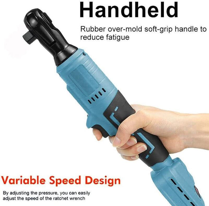 Brushless Cordless 1/2'' 130Nm Ratchet Wrench Right Angle For Makita 18V Battery - Battery Mate