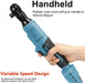 Brushless Cordless 1/2'' 130Nm Ratchet Wrench Right Angle For Makita 18V Battery - Battery Mate