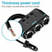 Car Charger Cigarette Lighter 3 Port Power Adapter Socket + Dual USB - Battery Mate