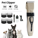 Cat Dog Pet Clippers Hair Electric Clipper Grooming Trimmer Shaver Cordless Kit - Battery Mate