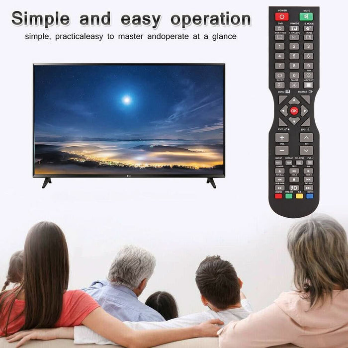 Compatible Remote For SONIQ QT1E QT155 QT166 QT138 Remote TV E55V13A E55V14B + HOME Button - Battery Mate