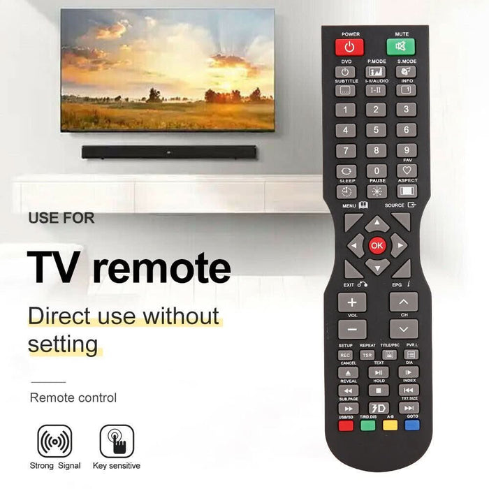 Compatible Remote For SONIQ QT1E QT155 QT166 QT138 Remote TV E55V13A E55V14B + HOME Button - Battery Mate